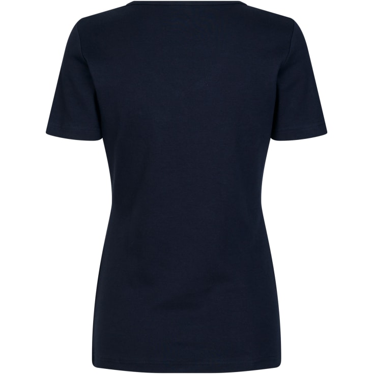 ID Interlock dame T-shirt, Marine, S