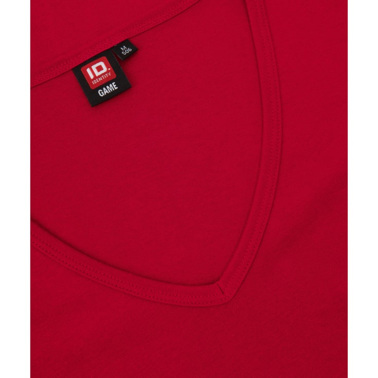 ID Interlock dame T-shirt, Rød, 3XL