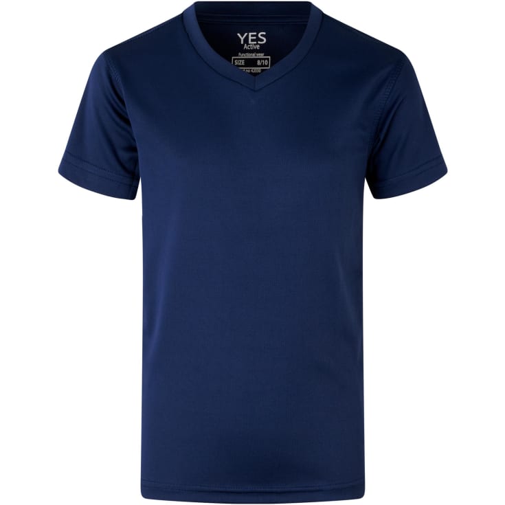 ID  Yes Active T-shirt til børn, Mørk kongeblå, 4-6 ÅR