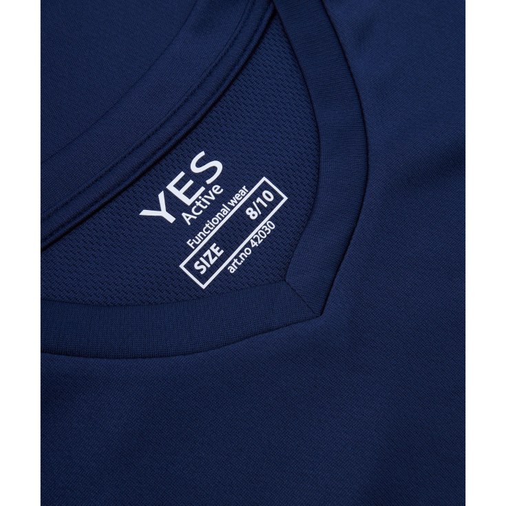 ID  Yes Active T-shirt til børn, Mørk kongeblå, 4-6 ÅR