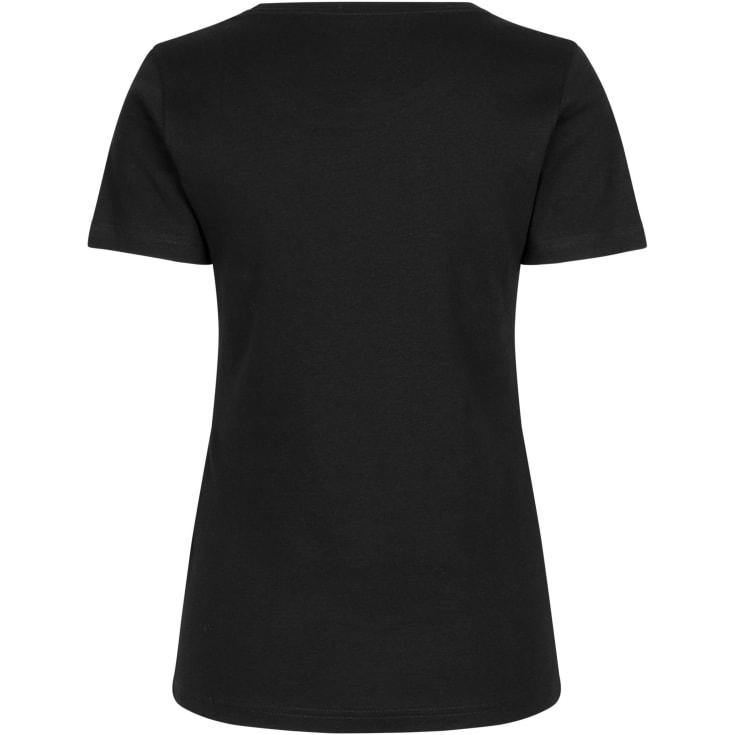 ID Interlock dame T-shirt, Sort, M