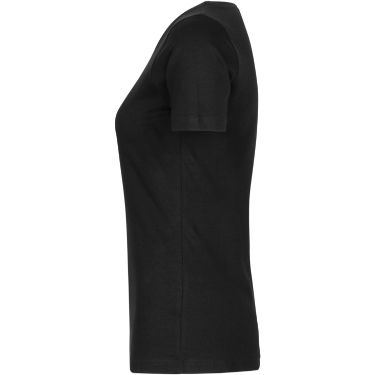 ID Interlock dame T-shirt, Sort, M