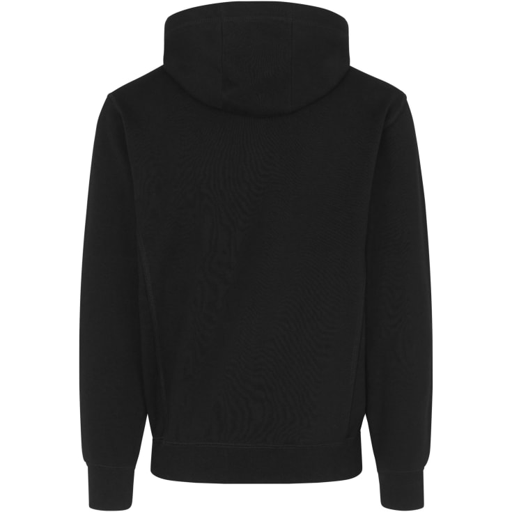 ID Bonded  sweat hættetrøje med lynlås, Sort, 2XL