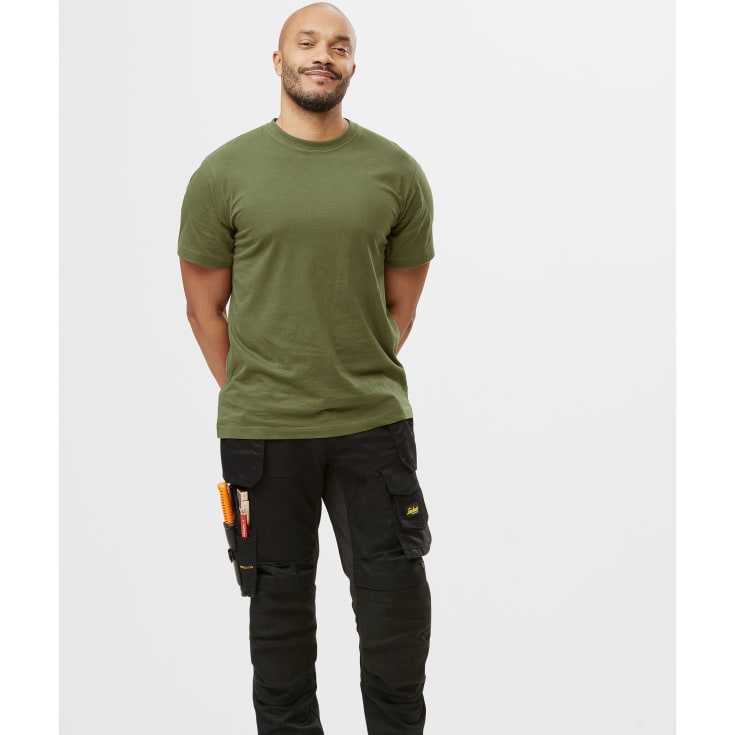 Snickers T-shirt 2502, Khaki grøn, L