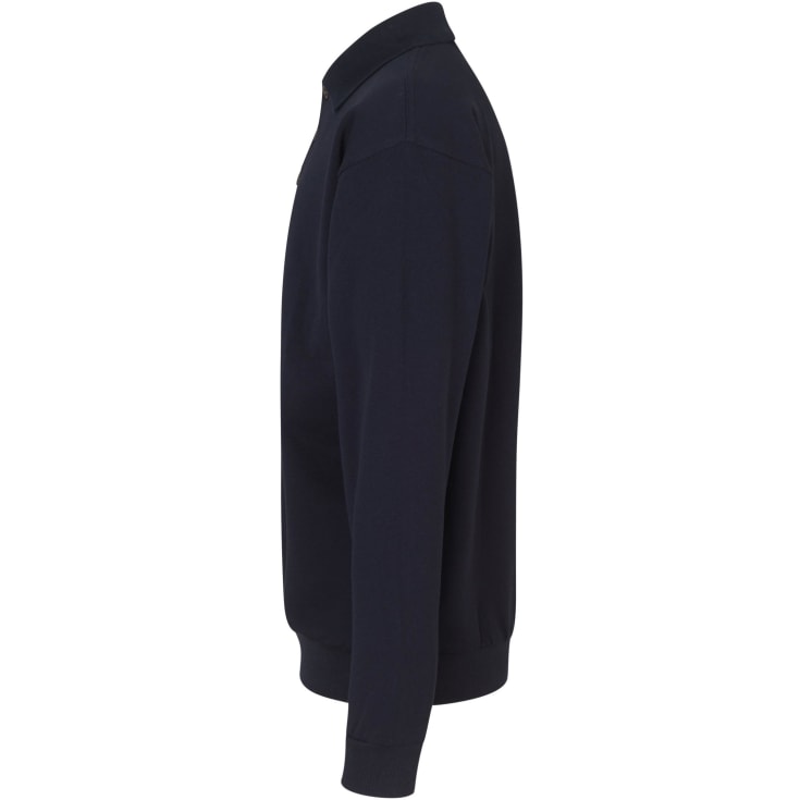 ID Game langærmet Polo T-shirt, Marine, XL