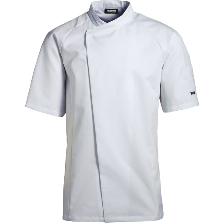 Kentaur kokkejakke med korte ermer, hvit, str. 3XL