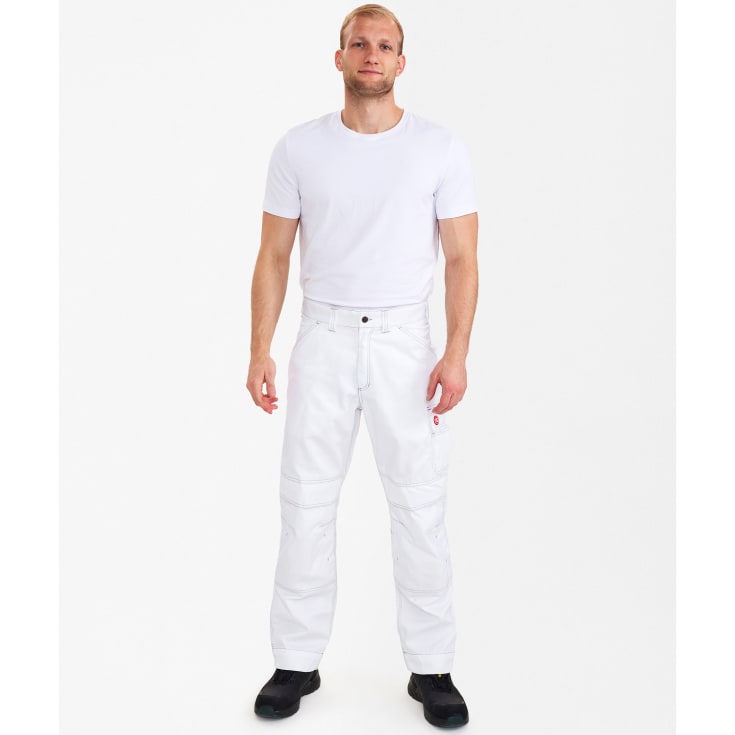 Engel Combat arbejdsbukser, Hvid, 80