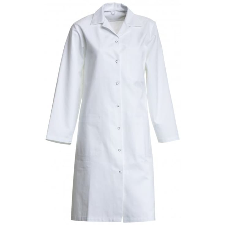 Nybo Workwear Heartbeat damekittel med revers, Hvid, 38