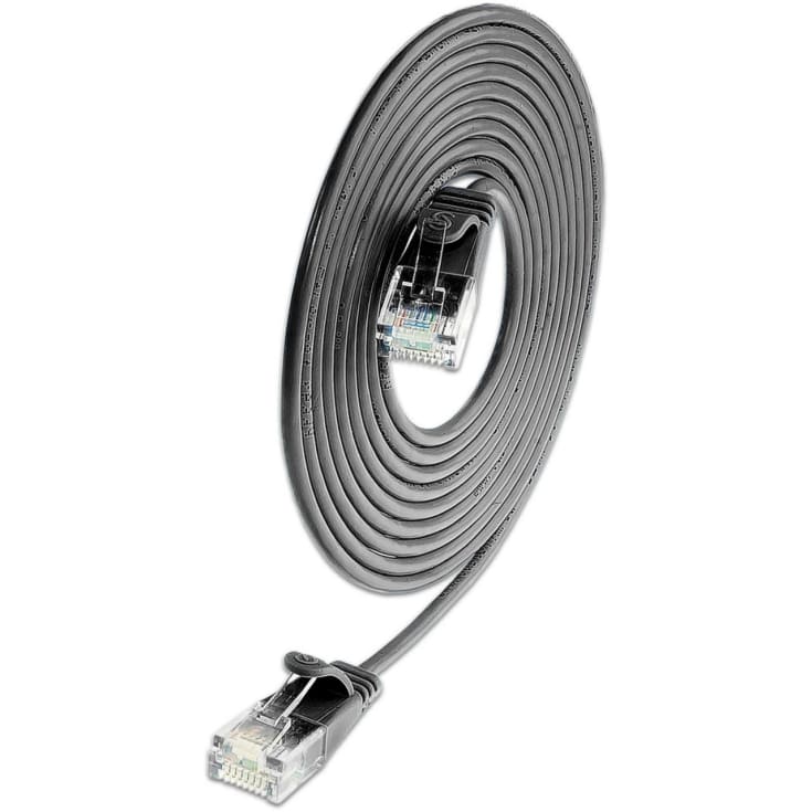 10 st Net-com patchkablar U/UFTP kat.6 0,25 meter, Ø3,8 mm, svart