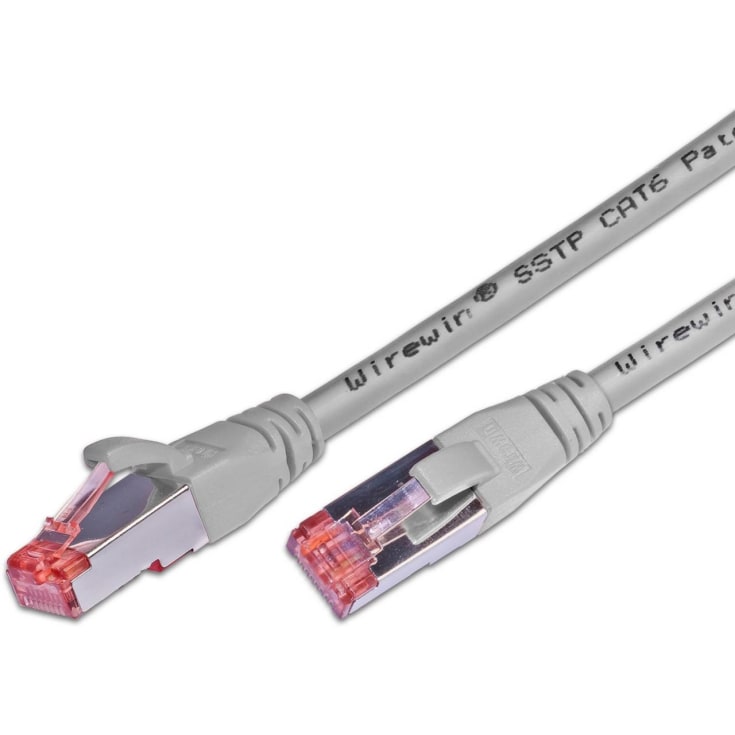 10 st Patchkabel S/FTP Kat.6 1,5M LSZH grå