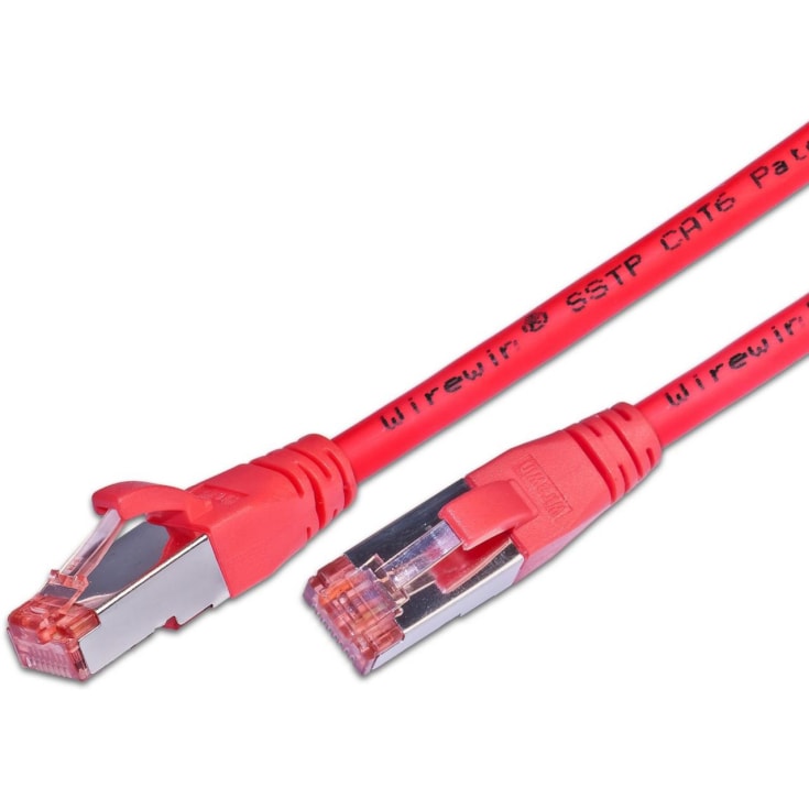 10 st Patchkabel S/FTP Kat.6 0,25M LSZH röd
