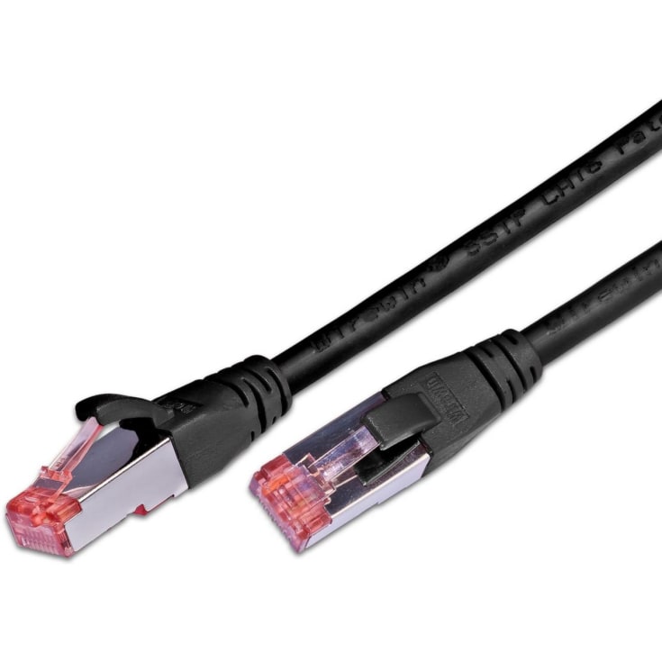 10 st Patchkabel S/FTP Kat.6 7M LSZH svart