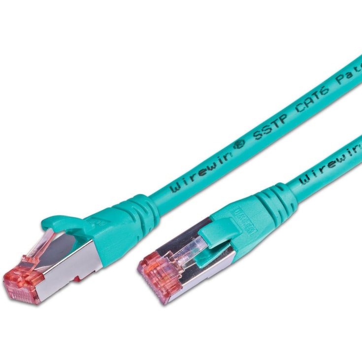 10 st Patchkabel S/FTP Kat.6 2M LSZH turkos