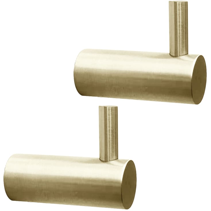 Lavabo Luna håndklædekrog, 2 stk., messing PVD