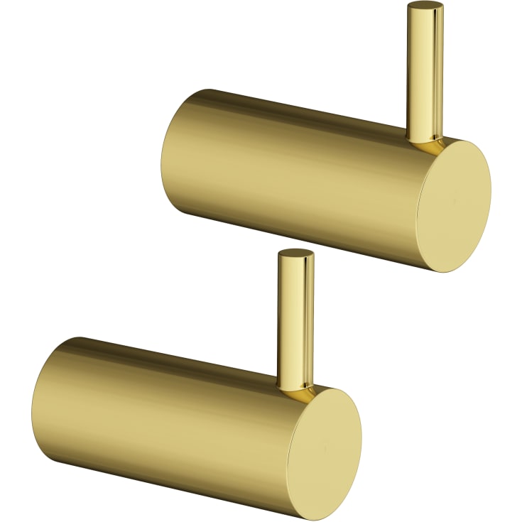 Lavabo Luna håndklædekrog, 2 stk., messing