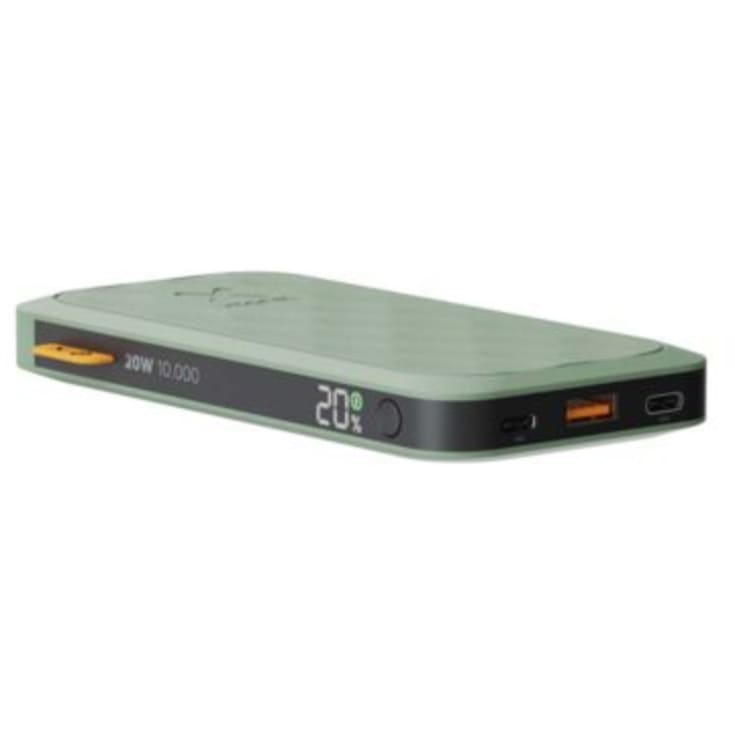 Powerbank USB-C PD 20W 10 000mAh/2xUSB-C Grön