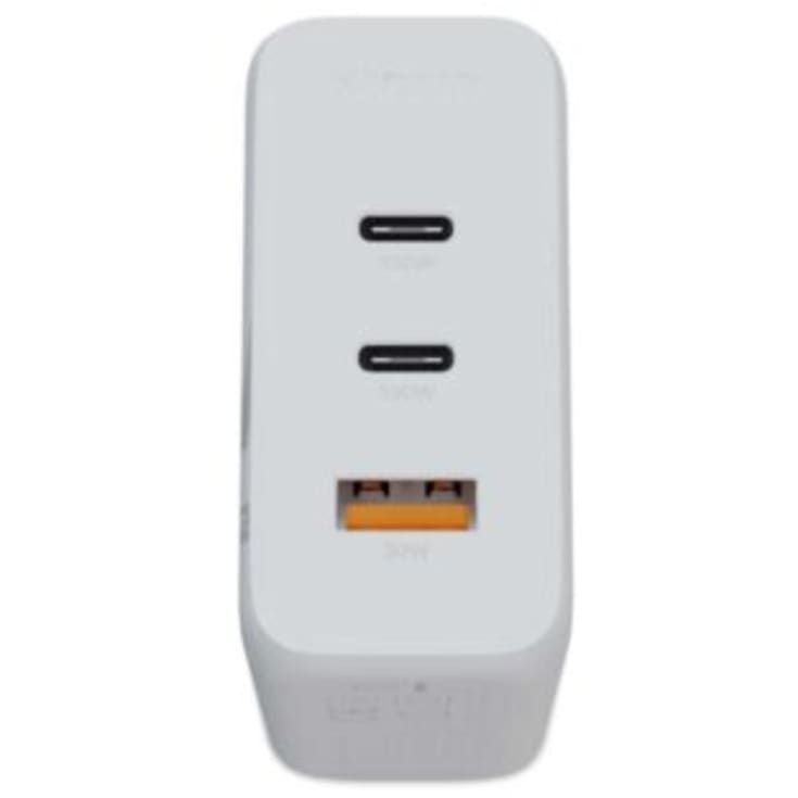 100W GaN2 Ultra Hjemmeoplader 2xUSB-C/USB-A hvid