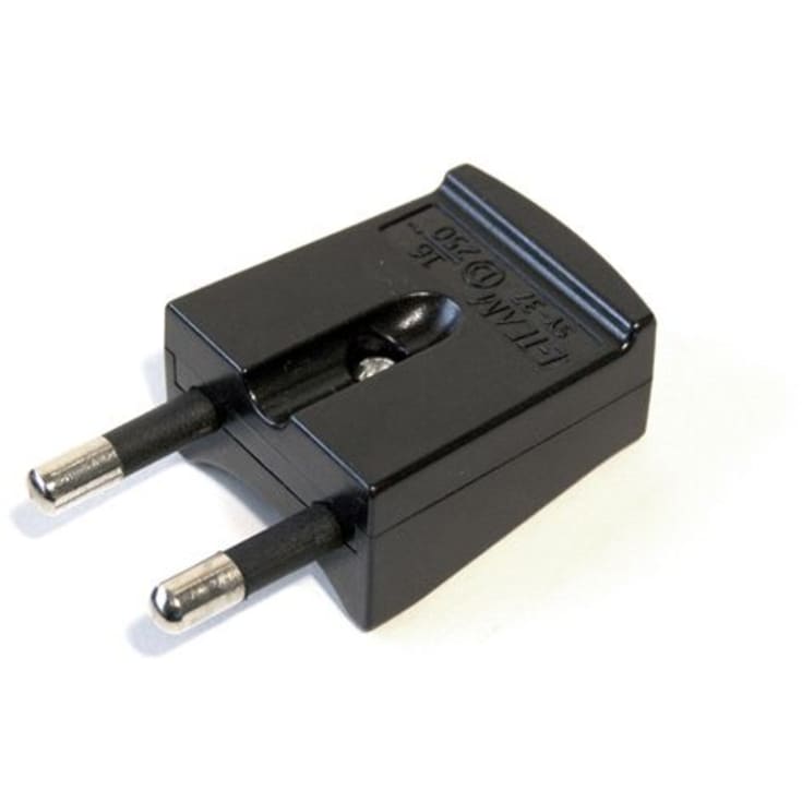 10 stk Stikprop flad uden jord 16A 230V IP20 forstærket sort