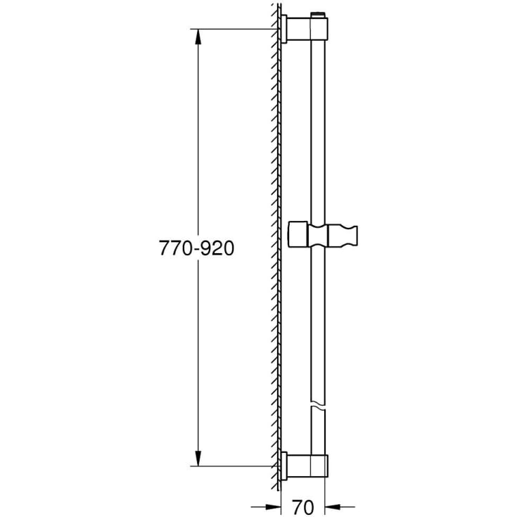 Grohe Vitalio Universal brusestang, krom