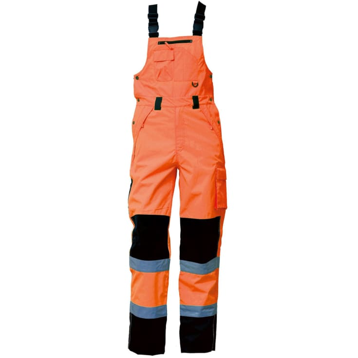 ELKA Visible Xtreme arbejdsoveralls, Hi-Vis Orange/Sort, 3XL