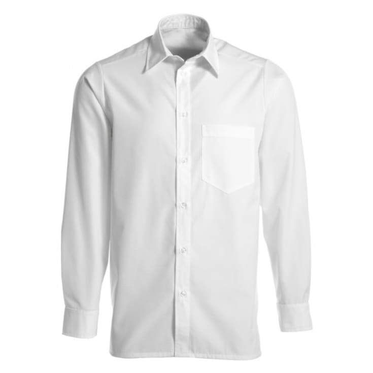 Kentaur comfort fit langærmet service skjorte, Hvid, M