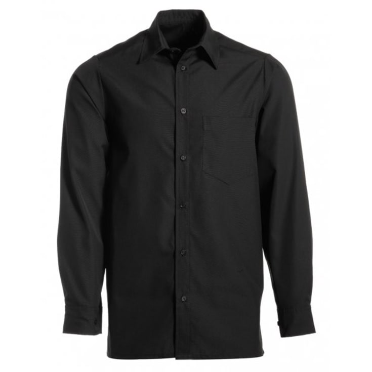 Kentaur comfort fit langærmet service skjorte, Sort, 3XL