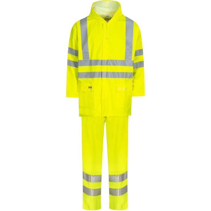 Lyngsøe PU regntøj sæt, Hi-Vis Gul, M