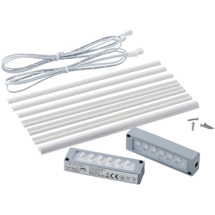 Linn Bad skuffebelysning til 2 skuffer, 4 stk