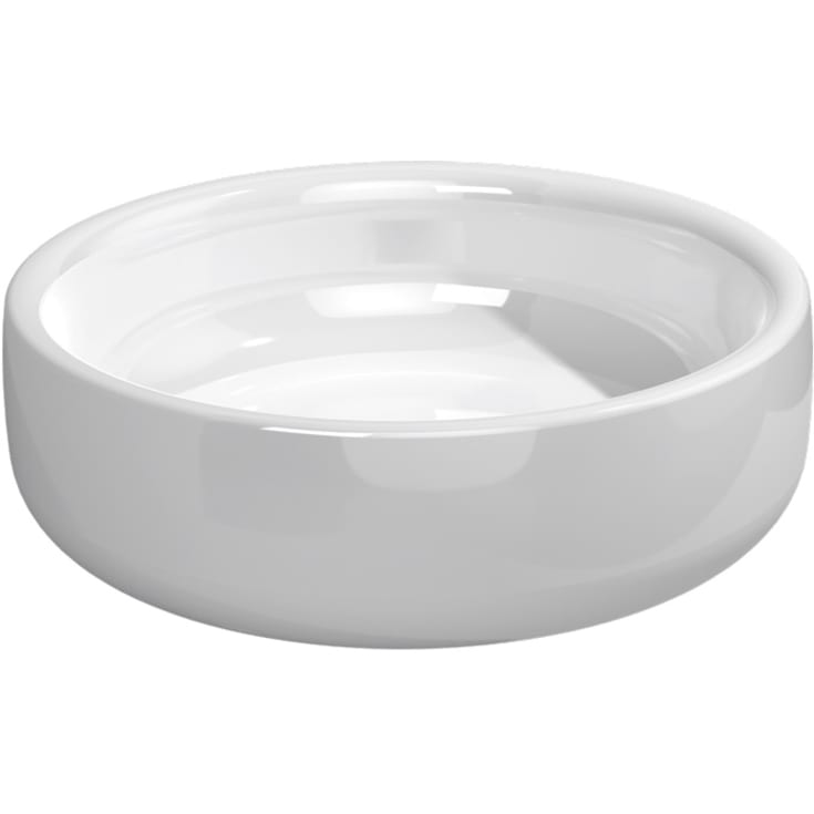 Flaminia Bonola servant, Ø50 cm, topp/frittstående, hvit