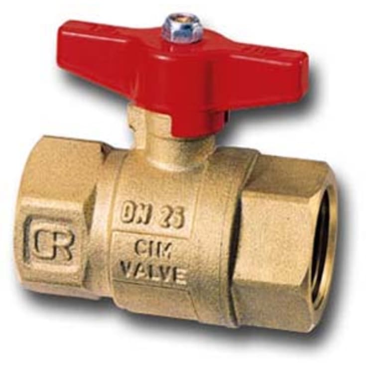 CIM kuleventil, T-grep, 3/4", muffe/muffe