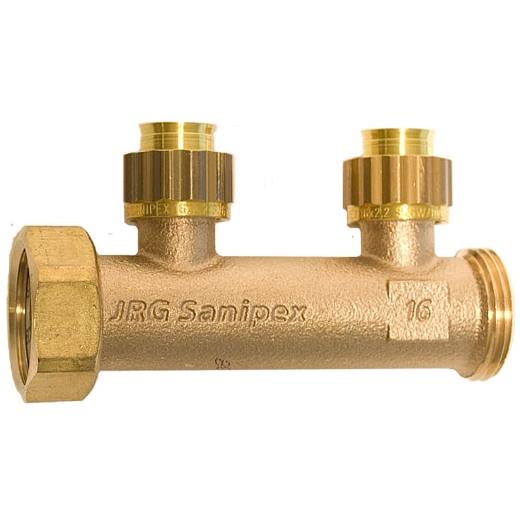 Sanipex samlestokk 1", 2 avgreninger, 20 mm