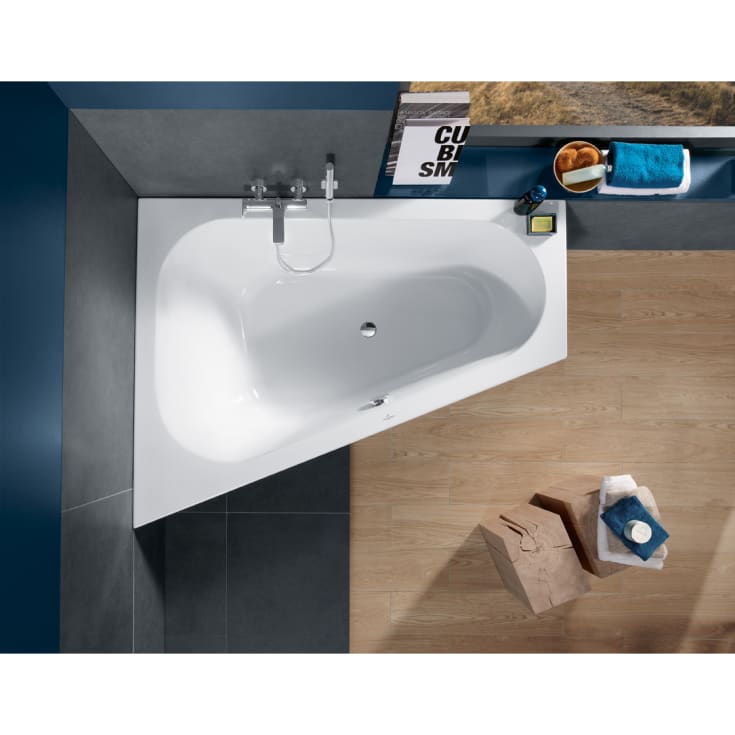 Villeroy & Boch Loop & Friends badekar, 175x135 cm, venstre, hvit