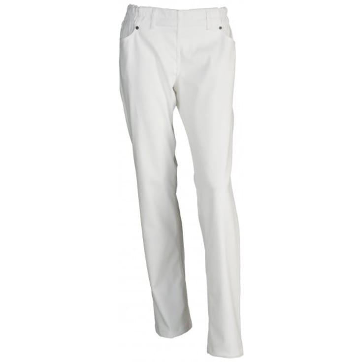 Nybo Workwear Harmony pull-on bukser benlængde 82 cm, Hvid, L