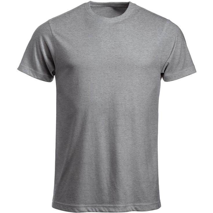 Clique New Classic T-shirt, Grå Melange, 4XL