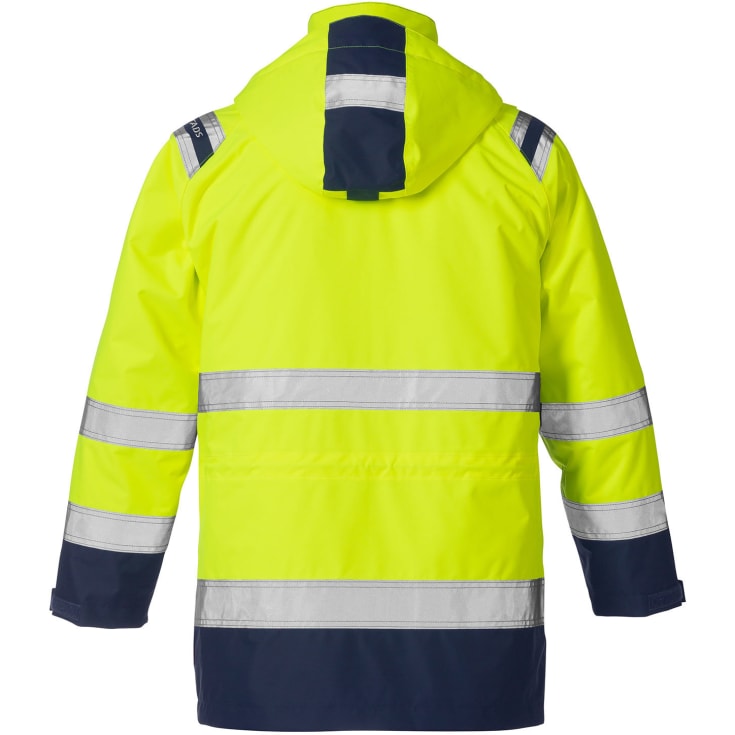 Fristads Airtech® 3-i-1 parkajakke 4036, Hi-vis Gul/Marine, 3XL