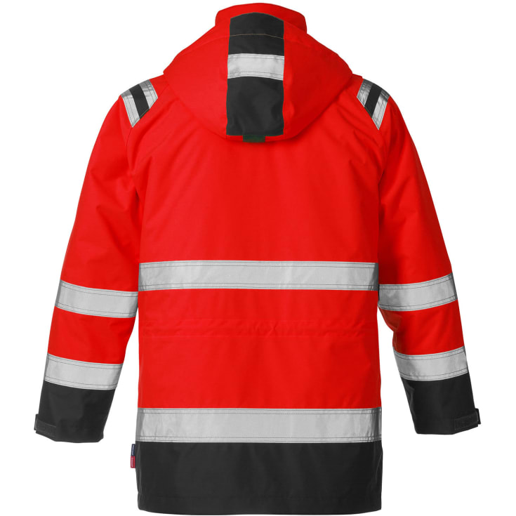 Fristads Airtech® 3-i-1 parkajakke 4036, Hi-vis Rød/Sort, XL