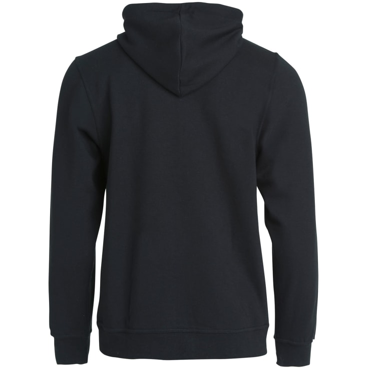 Clique Basic sweat hættetrøje med lynlås, Sort, L