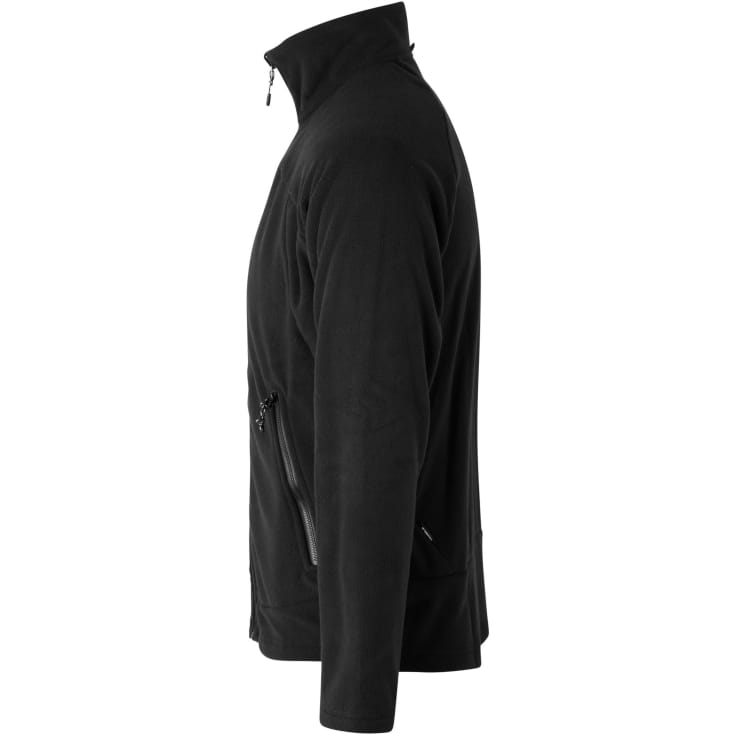 ID Zip'n'mix Active fleece cardigan, Sort, 4XL