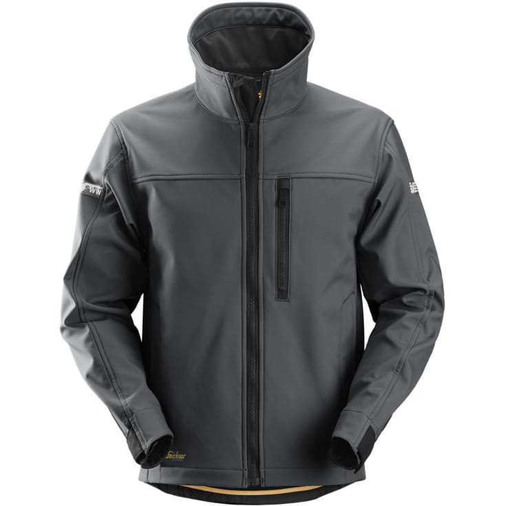 Snickers AllroundWork softshelljakke 1200, Stålgrå/Sort, XL