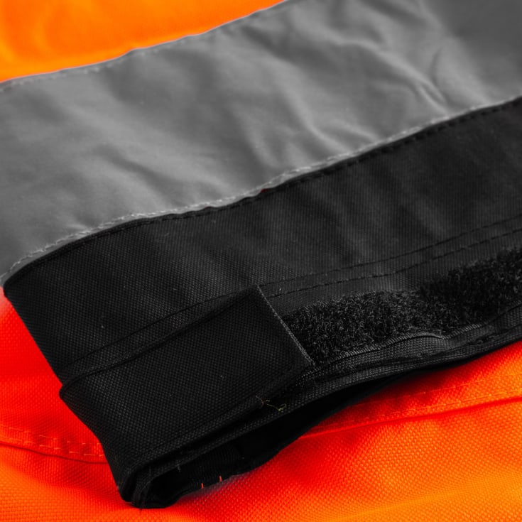 Lyngsøe håndværkerregnbukser, Hi-Vis Orange/Sort, 3XL