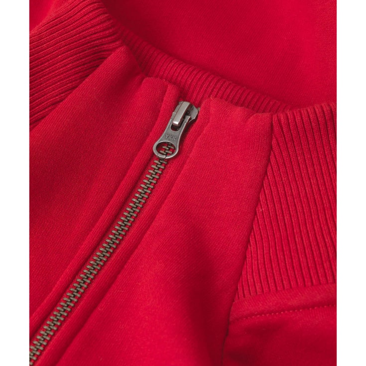 ID sweat cardigan, Rød, 3XL