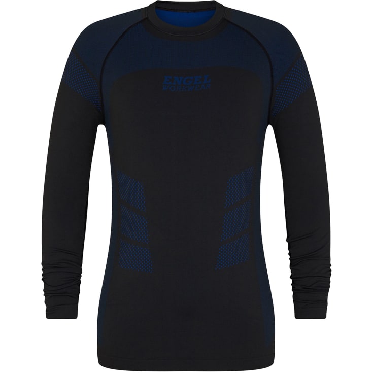 Engel bambus langærmet undertrøje, Sort, L/XL