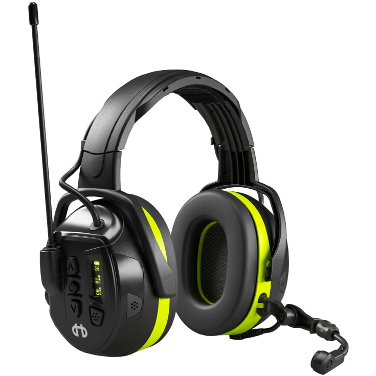 Hellberg Local 446 høreværn, Sort/Gul, ONESIZE