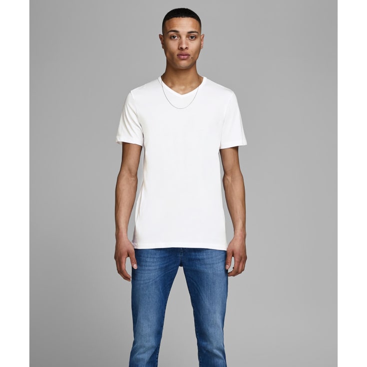 Jack & Jones JABASIC 2-pak kortærmet undertrøje, Hvid, L