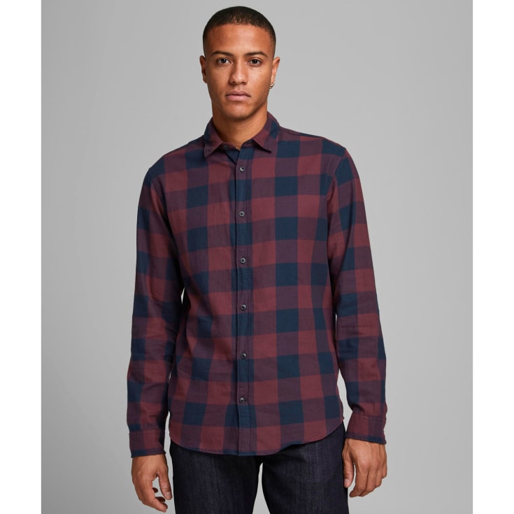 Jack & Jones JJEGINGHAM Slim fit skovmandsskjorte, Port Royale, M