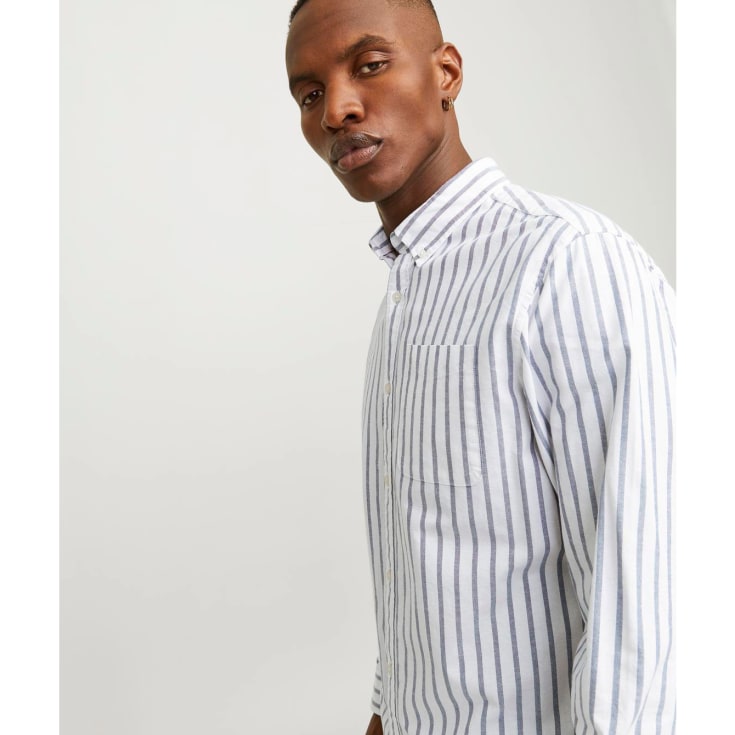 Jack & Jones JJEOXFORD Regular fit skjorte, Ensign Blue, 2XL