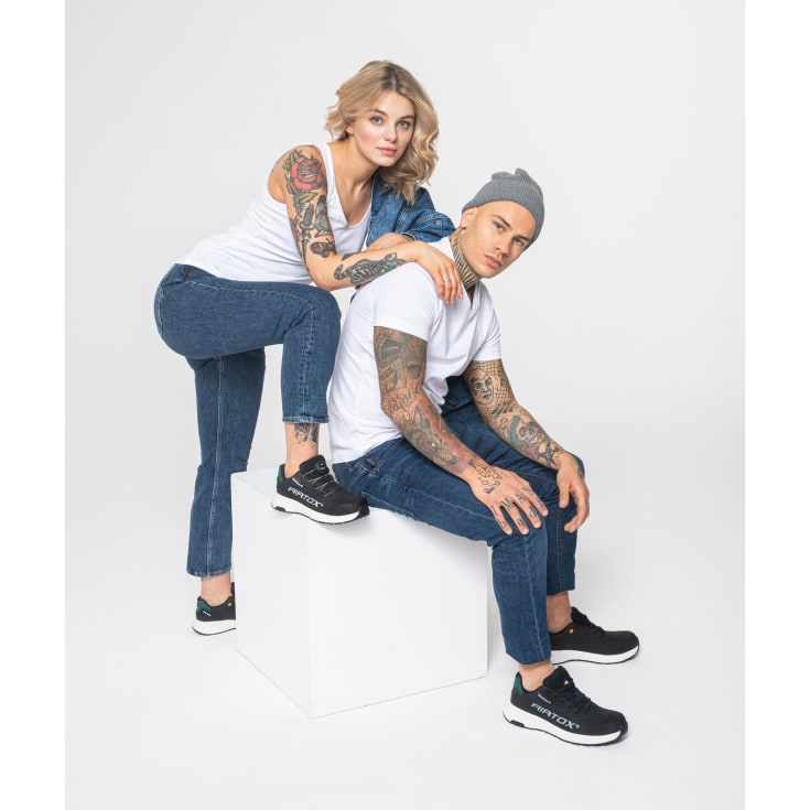 Airtox FL4 sikkerhedssko, Sort, 43