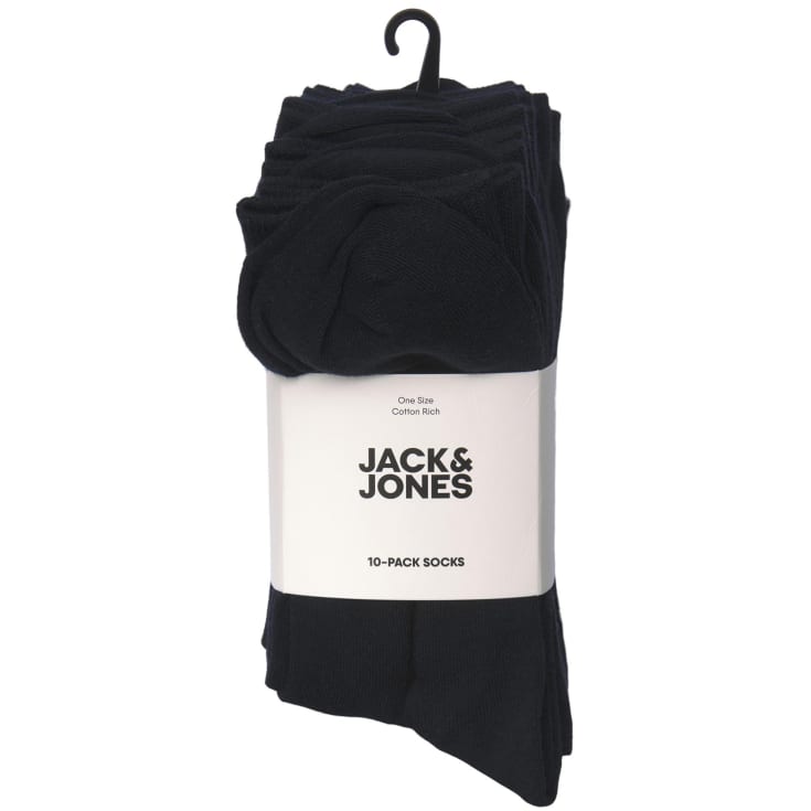 Jack & Jones JACJENS 10-pak strømper, Sort, ONESIZE