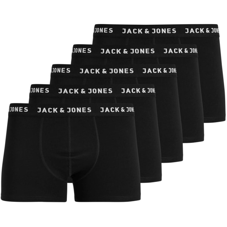 Jack & Jones JACHUEY 5-pak boxershorts, Sort, L