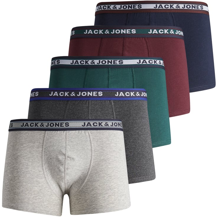 Jack & Jones JACOLIVER 5-pak boxershorts, Flerfarvet, M